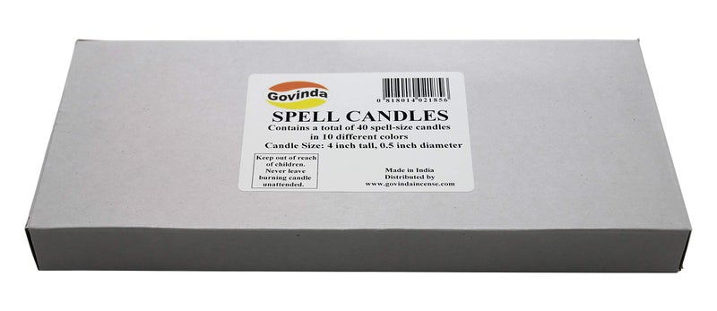 Govinda - Spell Candles (40 Candles) - 4"" x 1/2"" - Image 3